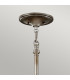 Lucia 6 Light Cylindrical Chandelier Pendant Polished Silver Finish E27-3