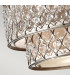 Lucia 6 Light Cylindrical Chandelier Pendant Polished Silver Finish E27-4