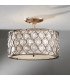 Lucia 3 Light Semi Flush Ceiling Light Burnished Silver E27-2