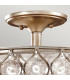 Lucia 3 Light Semi Flush Ceiling Light Burnished Silver E27-3