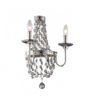 Malia 2 Light Indoor Candle Wall Light Polished Nickel E14