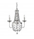 Malia Chandelier 3 Light Polished Nickel Finish E14-1