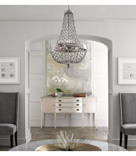 Malia 8 Light Chandelier Polished Nickel Finish E14-2