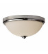 Malibu 2 Light Bathroom Flush Mount Ceiling Light Polished Chrome IP44 E27-1