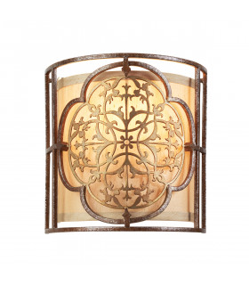 Marcella 1 Light Indoor Wall Light British Bronze E27-1