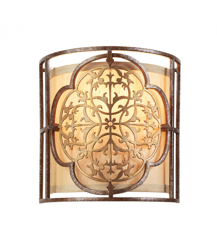Marcella 1 Light Indoor Wall Light British Bronze E27-1