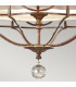 Marcella 3 Light Ceiling Pendant British Bronze E27-6