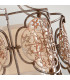Marcella 3 Light Semi Flush Ceiling Light British Bronze E27-3