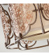 Marcella 3 Light Semi Flush Ceiling Light British Bronze E27-4