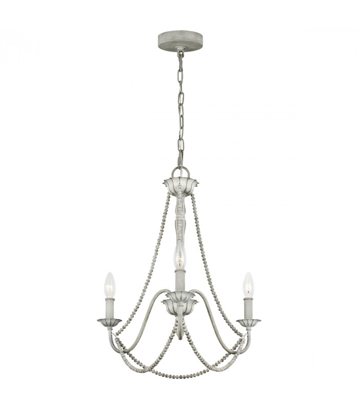 Feiss Maryville 3 Light Chandelier Washed Grey-1