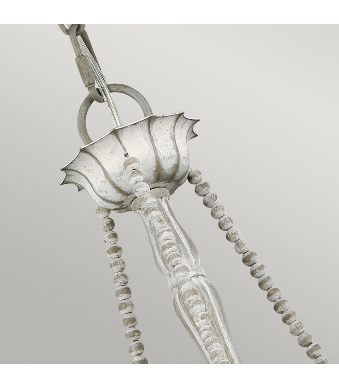 Feiss Maryville 3 Light Chandelier Washed Grey-2