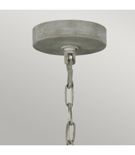 Feiss Maryville 6 Light Chandelier Washed Grey-2
