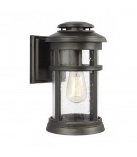 Newport Outdoor 1 Light Wall Lantern Antique Bronze IP44 E27-1