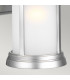 Newport Outdoor 1 Light Wall Lantern Painted Brushed Steel IP44 E27-3