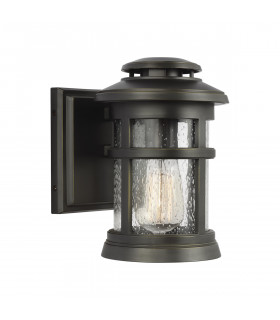 Newport Outdoor 1 Light Wall Lantern Antique Bronze IP44 E27-1