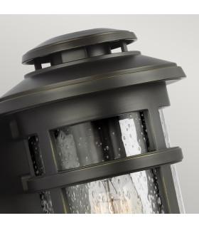 Newport Outdoor 1 Light Wall Lantern Antique Bronze IP44 E27-2
