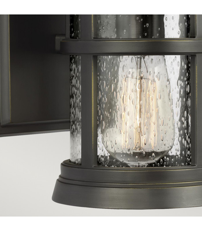 Newport Outdoor 1 Light Wall Lantern Antique Bronze IP44 E27-3