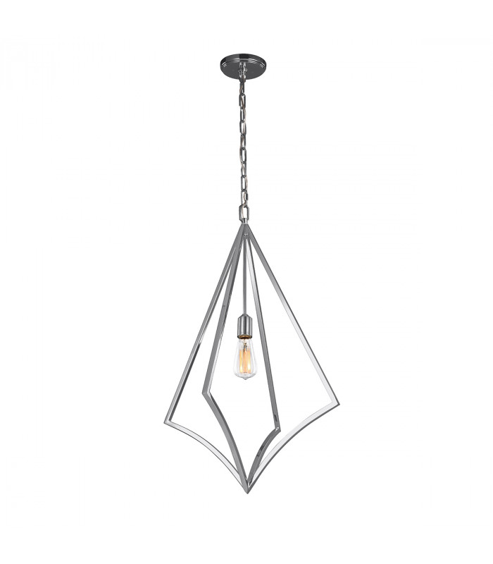 Nico 1 Light Large Cage Pendant Polished Chrome-1