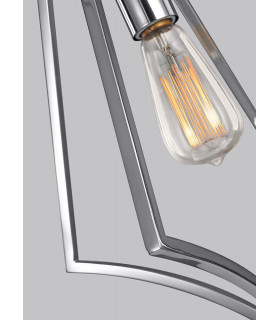 Nico 1 Light Large Cage Pendant Polished Chrome-2