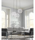 Oberlin LED 2 Light Medium Spherical Ceiling Pendant Satin Nickel-3
