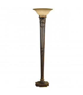 Opera 1 Light Floor Lamp Uplighter Firenze Gold E27-1