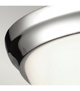Parkman 2 Light Flush Mount Ceiling Light Polished Nickel E27-2
