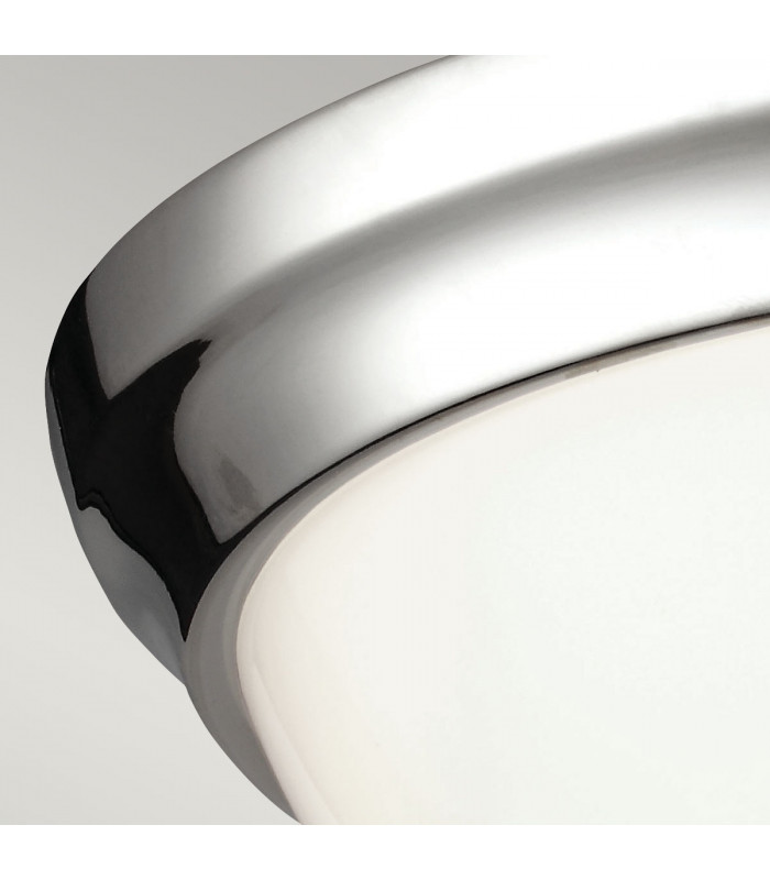 Parkman 2 Light Flush Mount Ceiling Light Polished Nickel E27-2
