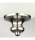Parkman 2 Light Flush Mount Ceiling Light Polished Nickel E27-3