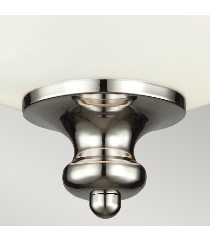 Parkman 2 Light Flush Mount Ceiling Light Polished Nickel E27-3