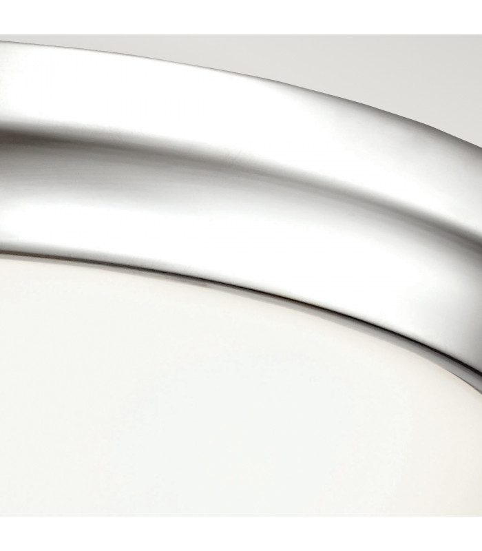Parkman 2 Light Flush Mount Ceiling Light Polished Nickel E27-4
