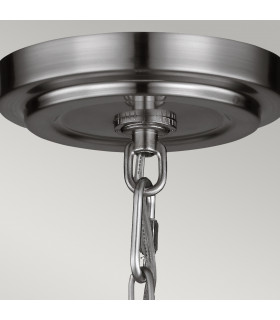 Parkman 1 Light Large Globe Ceiling Pendant Polished Nickel E27-2