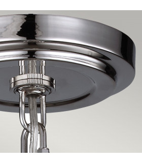 Parkman 1 Light Small Globe Ceiling Pendant Polished Nickel E27-2