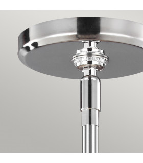 Paulson 6 Light Round Ceiling Pendant Light Chrome IP44 G9-2
