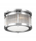 Paulson 3 Light Bathroom Flush Mount Ceiling Light Chrome IP44 G9-1