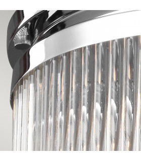 Paulson 3 Light Bathroom Flush Mount Ceiling Light Chrome IP44 G9-2