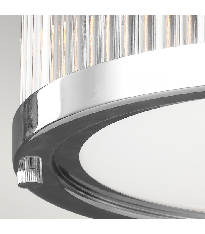 Paulson 3 Light Bathroom Flush Mount Ceiling Light Chrome IP44 G9-3
