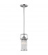 Paulson 1 Light Mini Ceiling Pendant Light Chrome IP44 G9-1