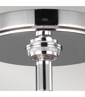 Paulson 1 Light Mini Ceiling Pendant Light Chrome IP44 G9-2