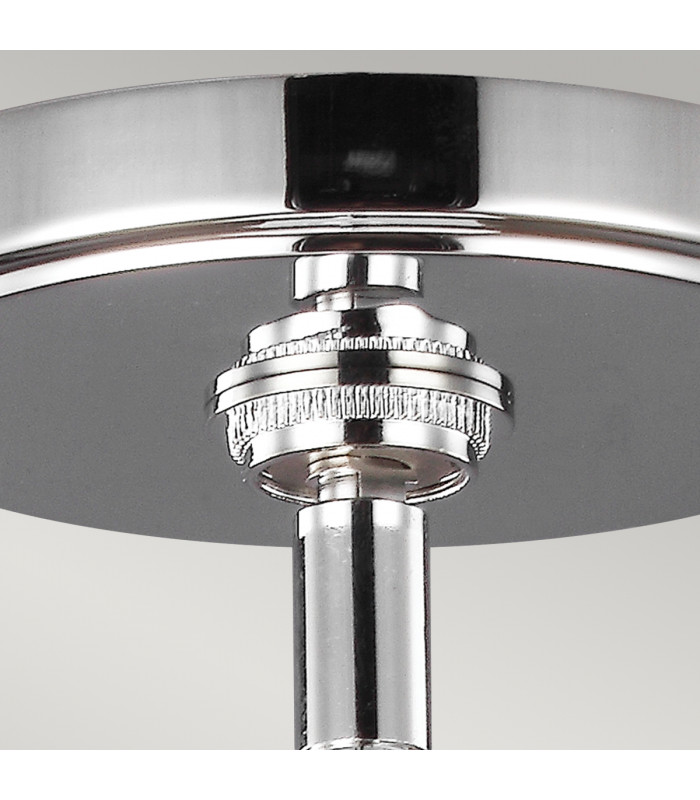 Paulson 1 Light Mini Ceiling Pendant Light Chrome IP44 G9-2