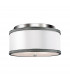Pave 2 Light Flush Mount Polished Nickel