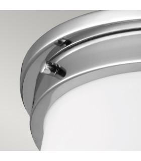 Payne 2 Light Bathroom Flush Mount Ceiling Light Polished Chrome IP44 E27-2