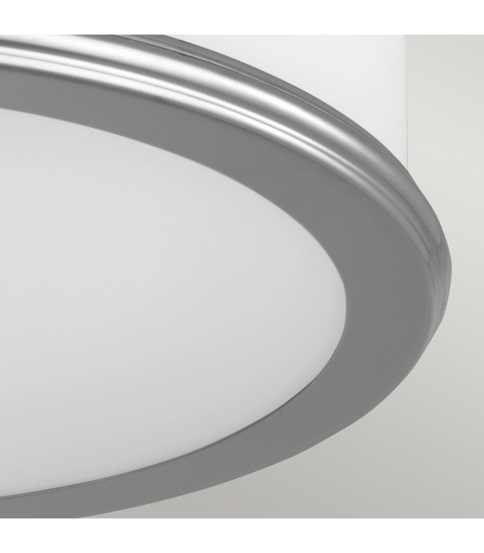 Payne 2 Light Bathroom Flush Mount Ceiling Light Polished Chrome IP44 E27-3
