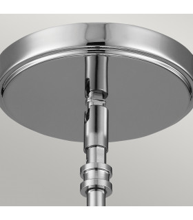 Payne 1 Light Mini Ceiling Pendant Light Polished Chrome IP44 G9-2