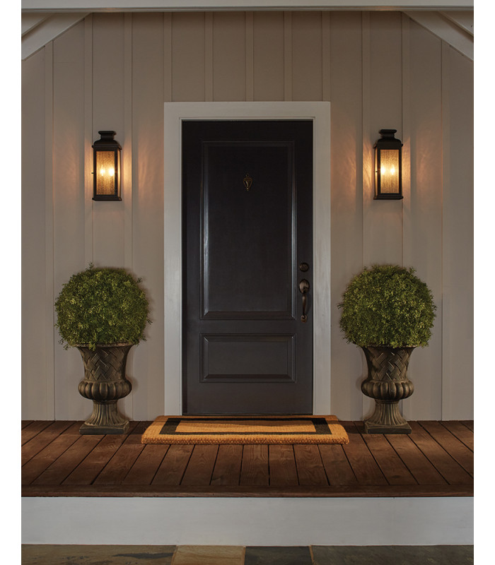 Pediment 2 Light Outdoor Medium Wall Lantern Light Dark Copper IP44 E14-4