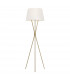 Penny 1 Light Floor Lamp Burnished Brass E27-1