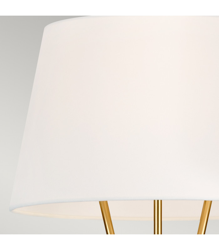 Penny 1 Light Floor Lamp Burnished Brass E27-4