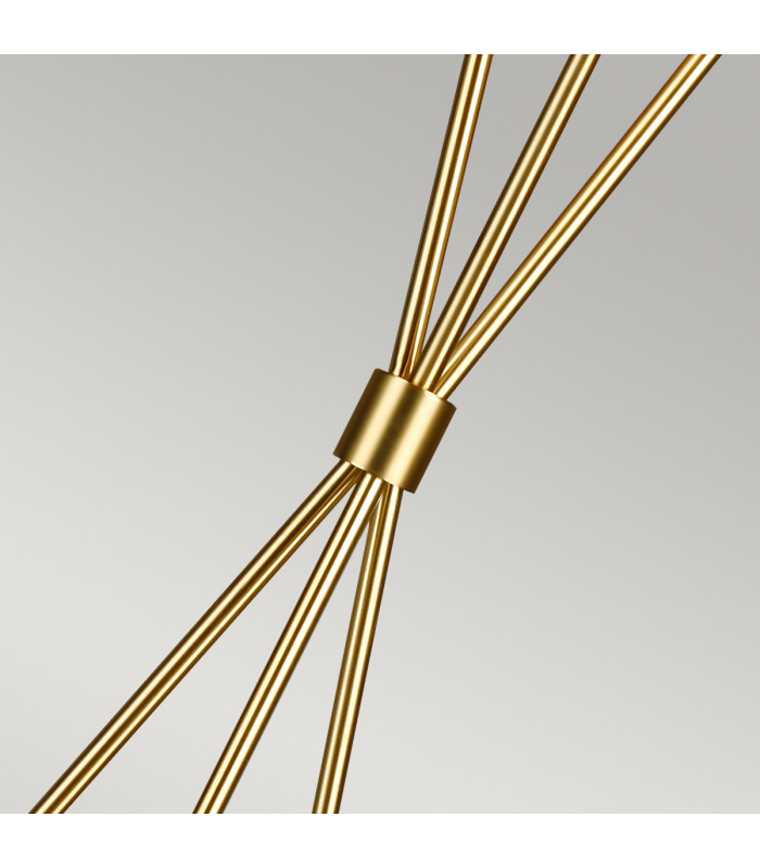 Penny 1 Light Floor Lamp Burnished Brass E27-5