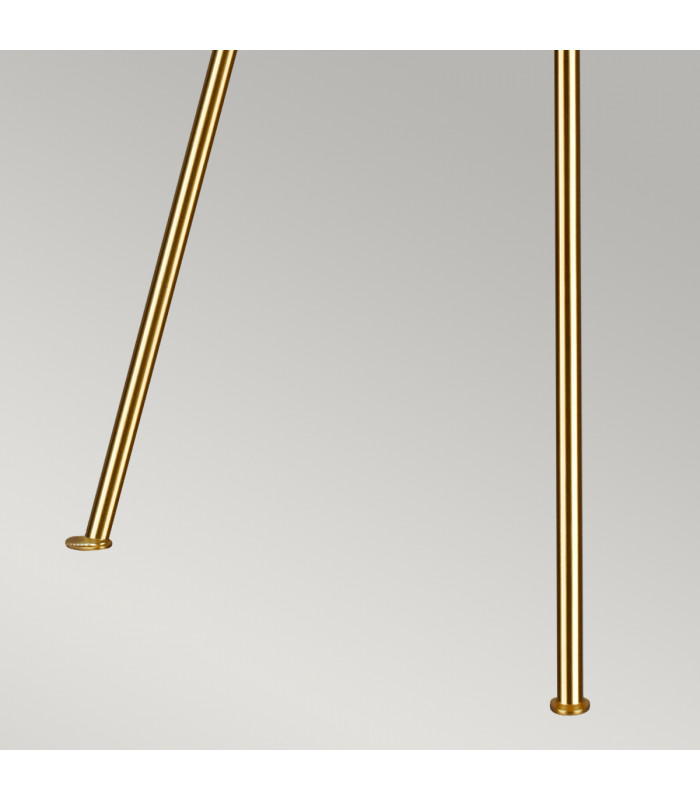 Penny 1 Light Floor Lamp Burnished Brass E27-6