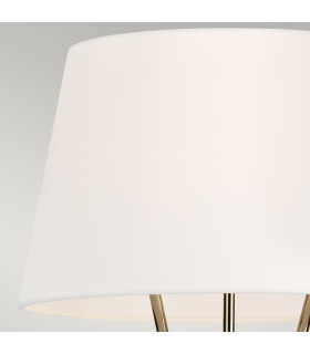 Penny 1 Light Floor Lamp Polished Nickel E27-2