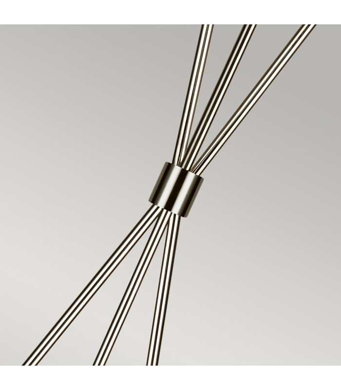 Penny 1 Light Floor Lamp Polished Nickel E27-3